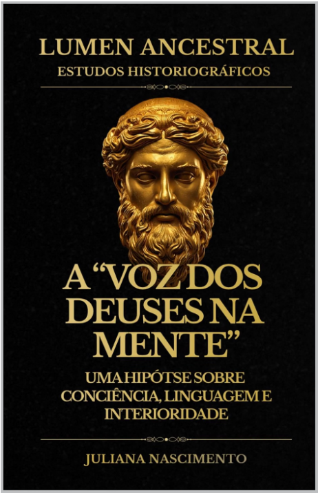 Capa do livro A “Voz dos Deuses” na Mente, de Juliana Nascimento