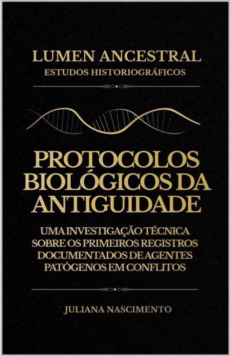 Capa do livro Os Protocolos Biológicos da Antiguidade, de Juliana Nascimento